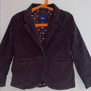 Girl gap blazer chocolate